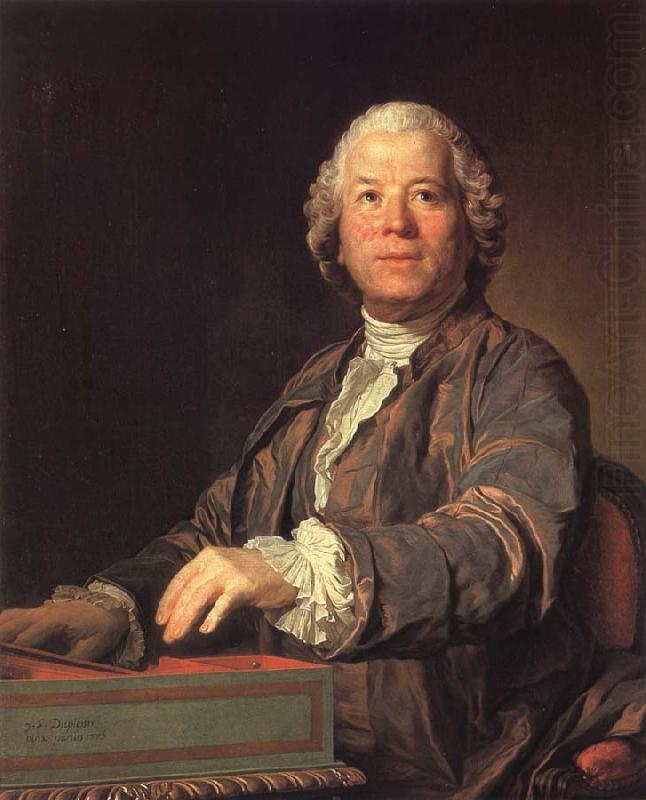 Christoph Willibald von Gluck at the spinet, Joseph-Siffred  Duplessis